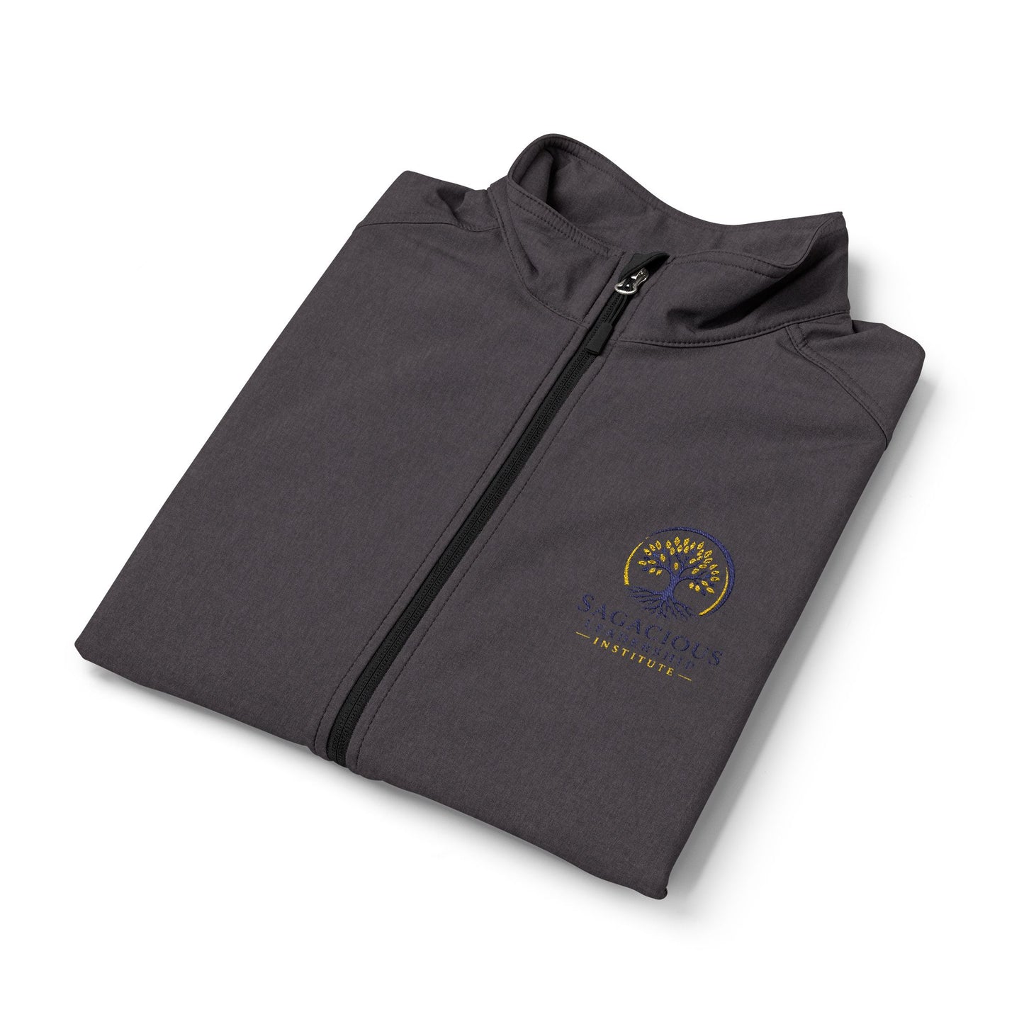 Embroidered Gray Soft Shell Vest — Men’s Lightweight Outdoor Layer