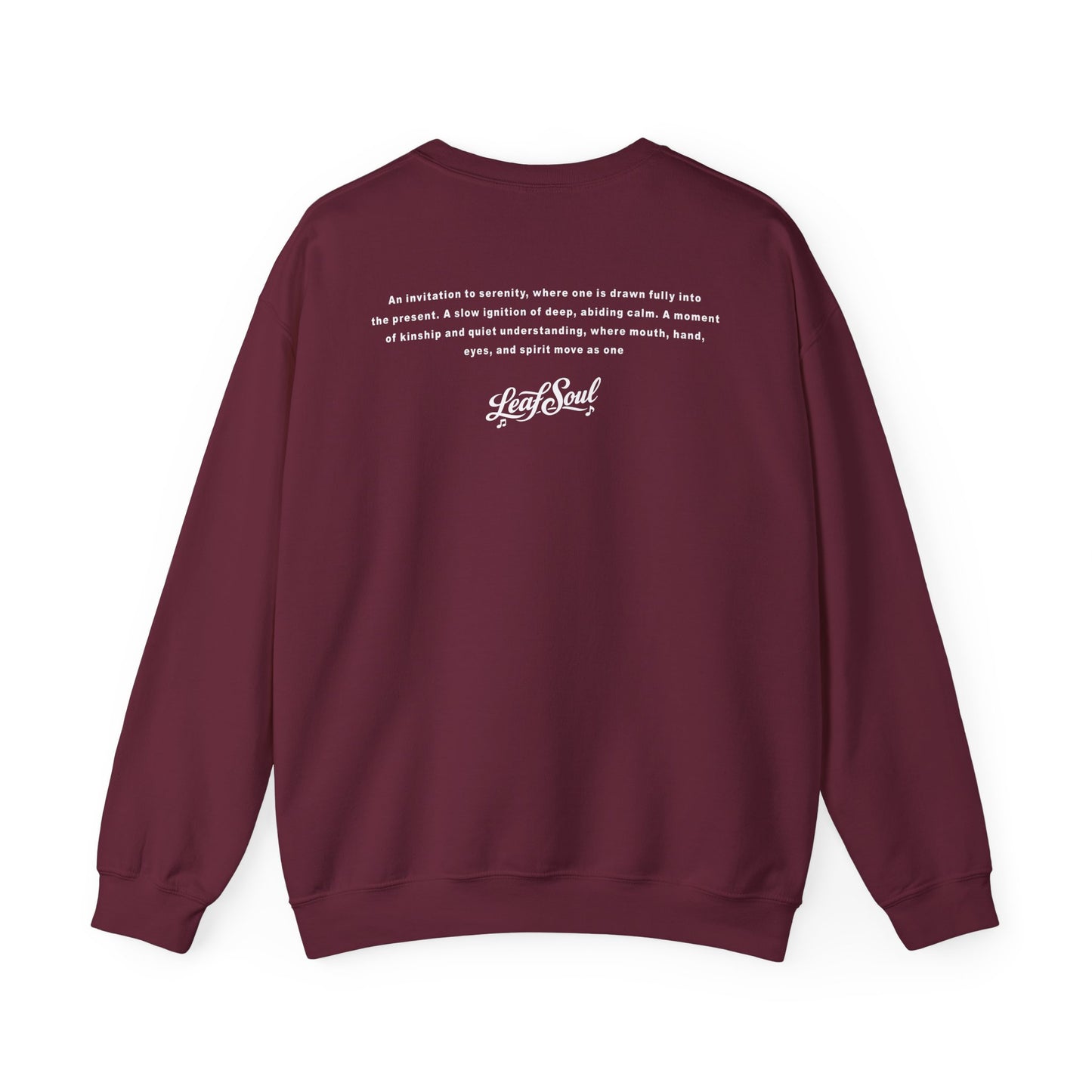 LeafSoul Crewneck Sweatshirt — Retro Roll & Script Graphic