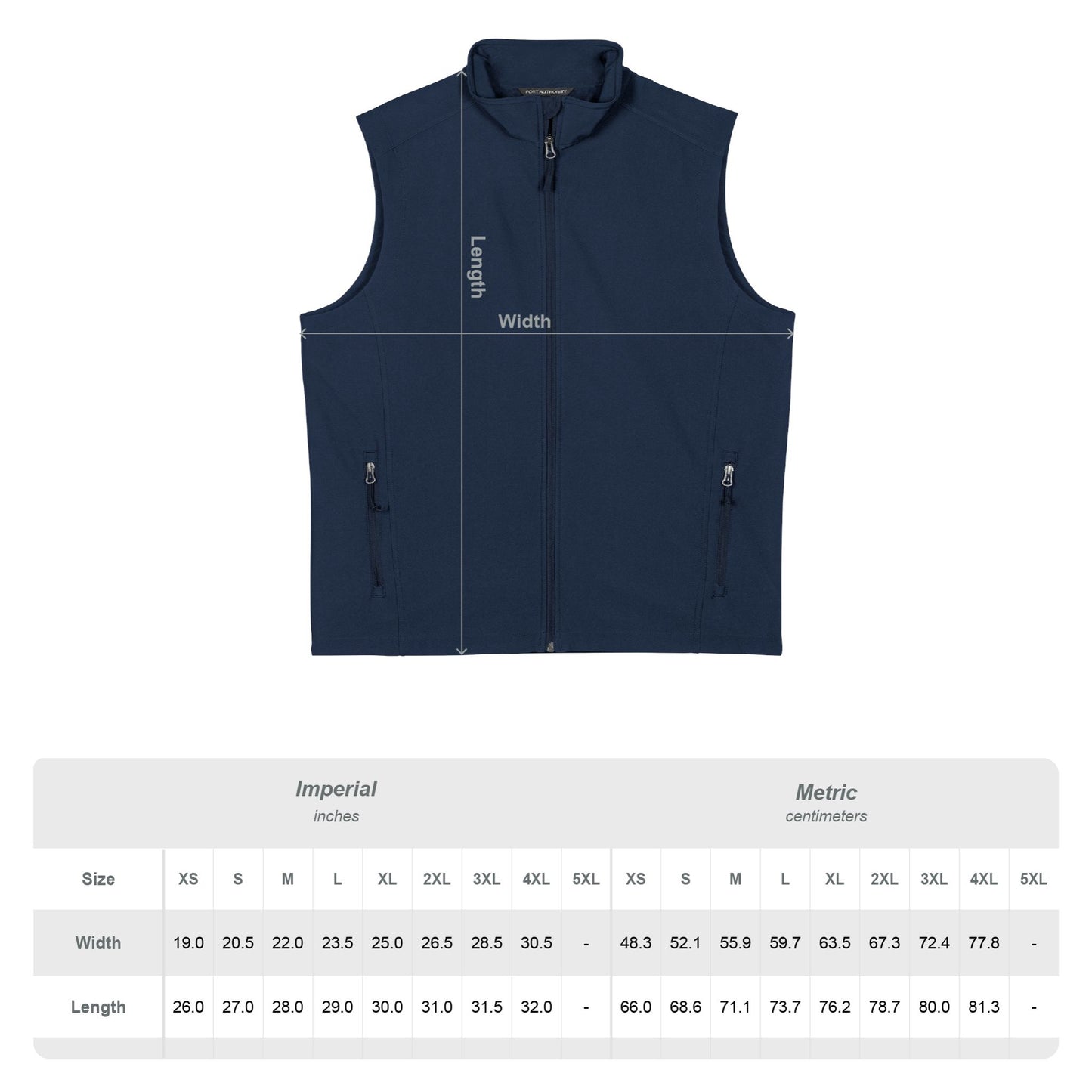 Embroidered Gray Soft Shell Vest — Men’s Lightweight Outdoor Layer