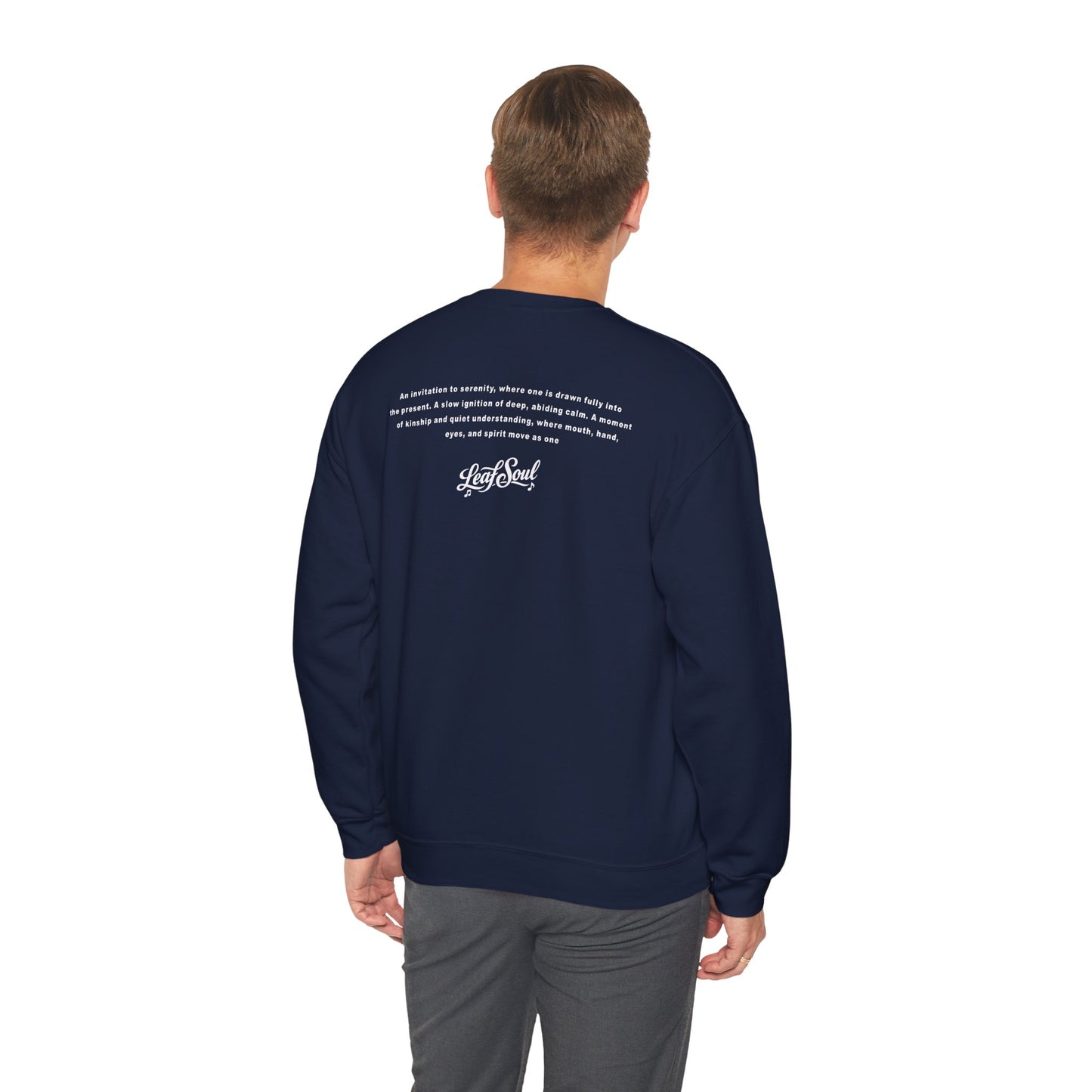 LeafSoul Crewneck Sweatshirt — Retro Roll & Script Graphic