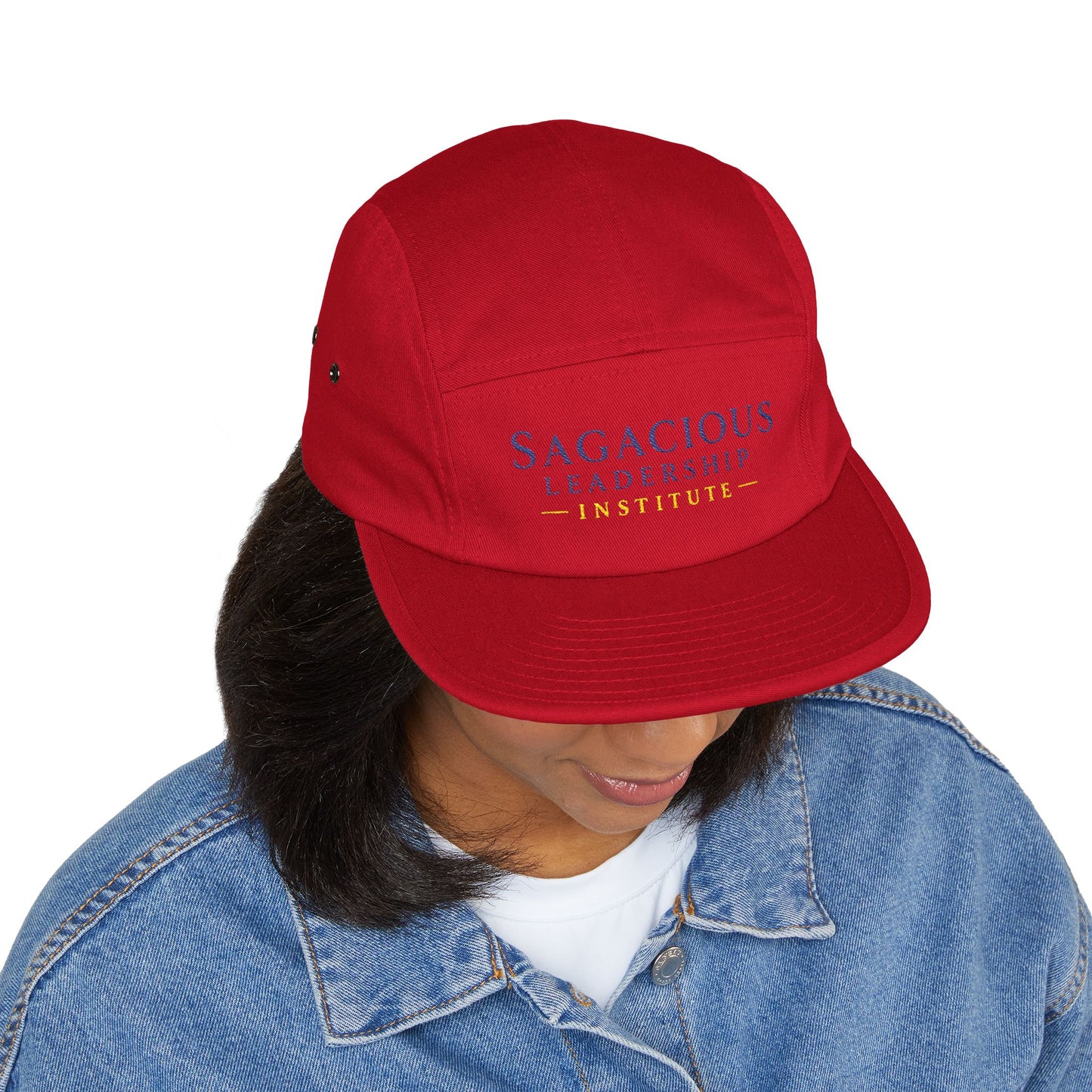 Sagacious Leadership Institute Embroidered 5-Panel Cap — Casual Professional Hat