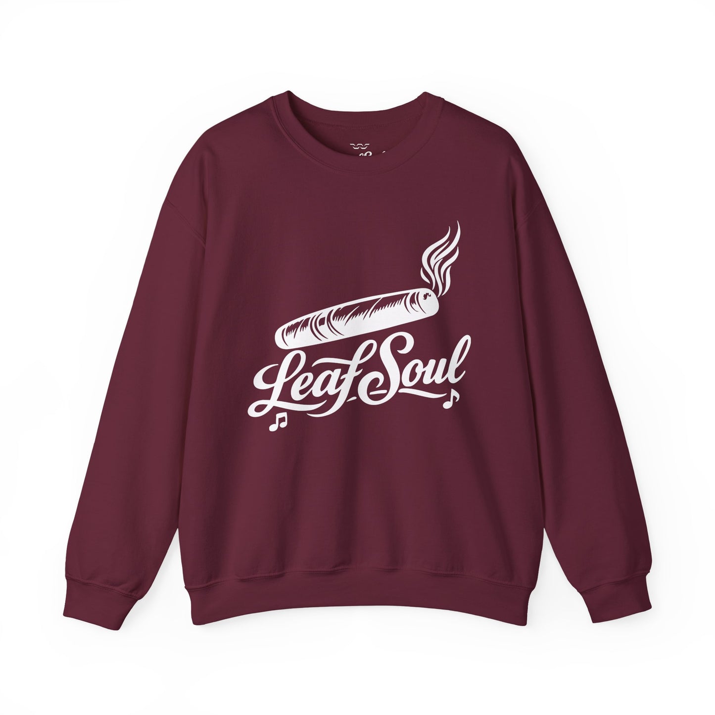 LeafSoul Crewneck Sweatshirt — Retro Roll & Script Graphic