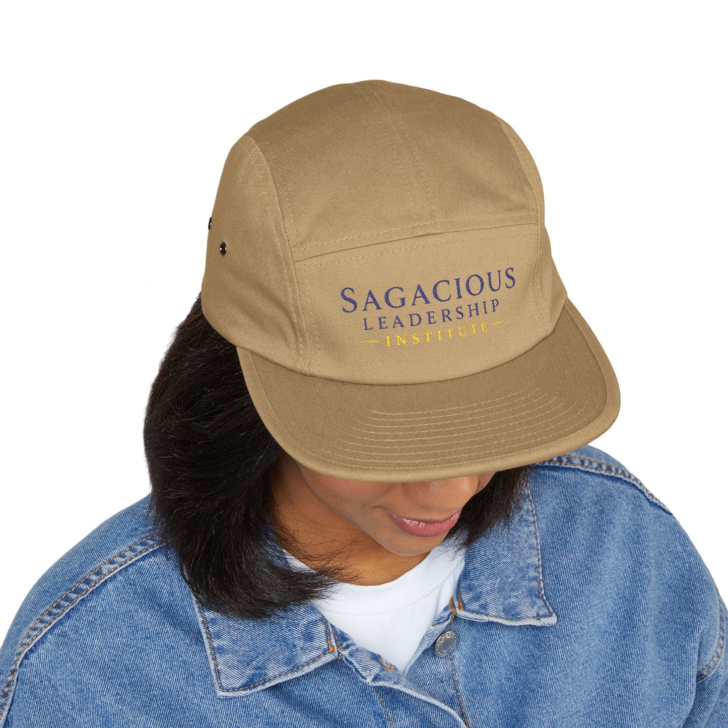 Sagacious Leadership Institute Embroidered 5-Panel Cap — Casual Professional Hat