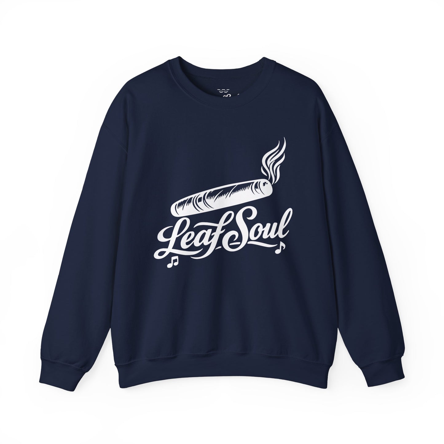 LeafSoul Crewneck Sweatshirt — Retro Roll & Script Graphic