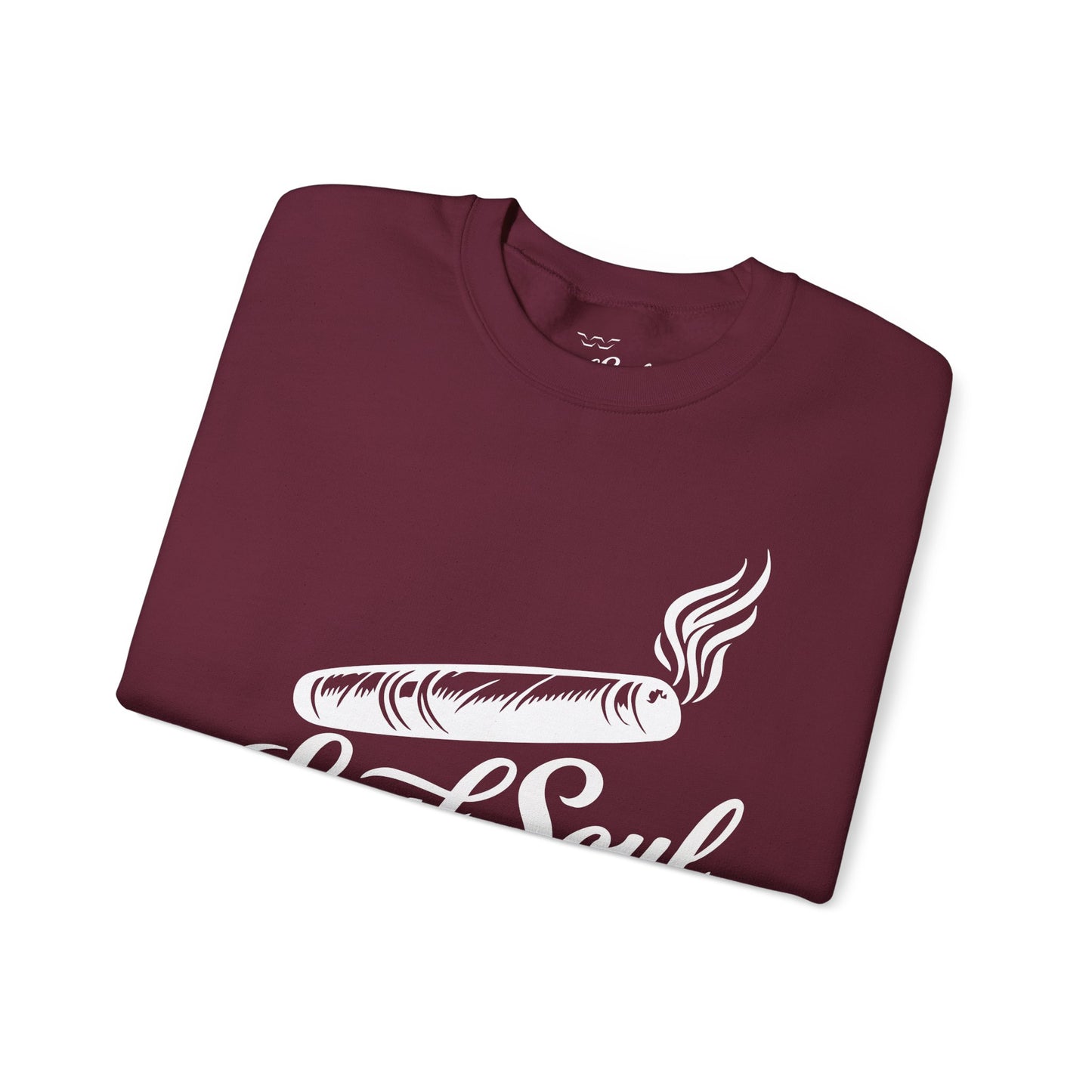 LeafSoul Crewneck Sweatshirt — Retro Roll & Script Graphic