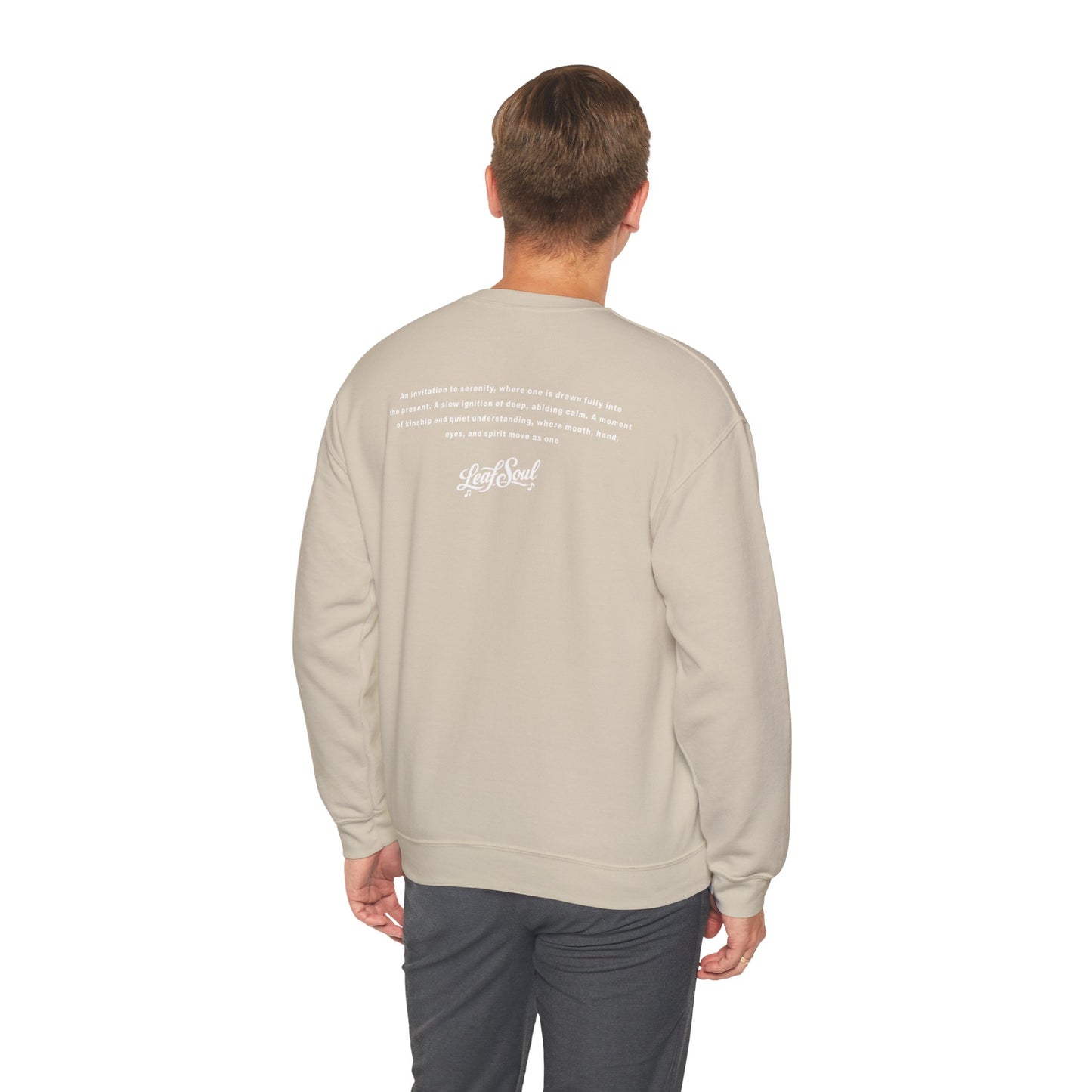LeafSoul Crewneck Sweatshirt — Retro Roll & Script Graphic
