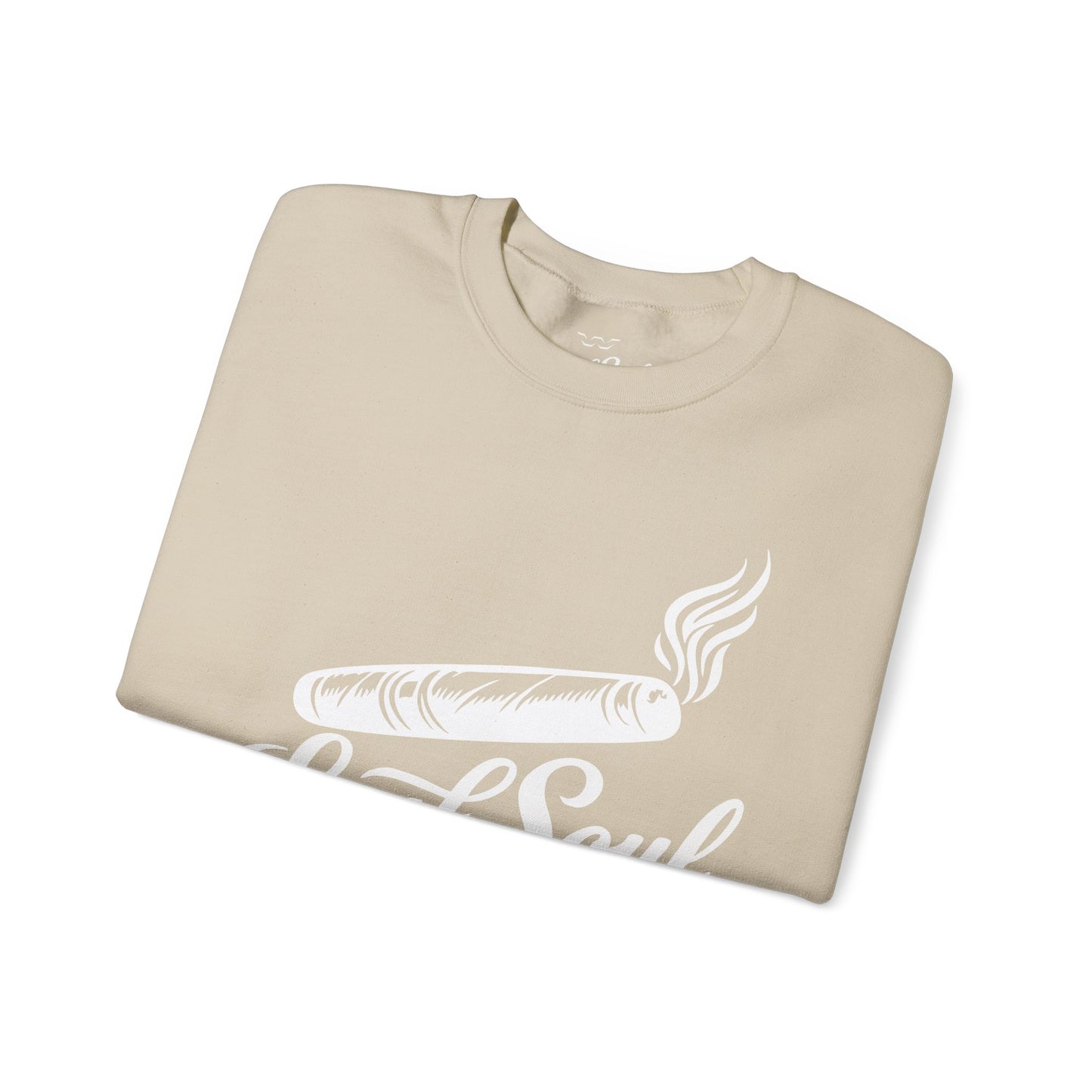 LeafSoul Crewneck Sweatshirt — Retro Roll & Script Graphic