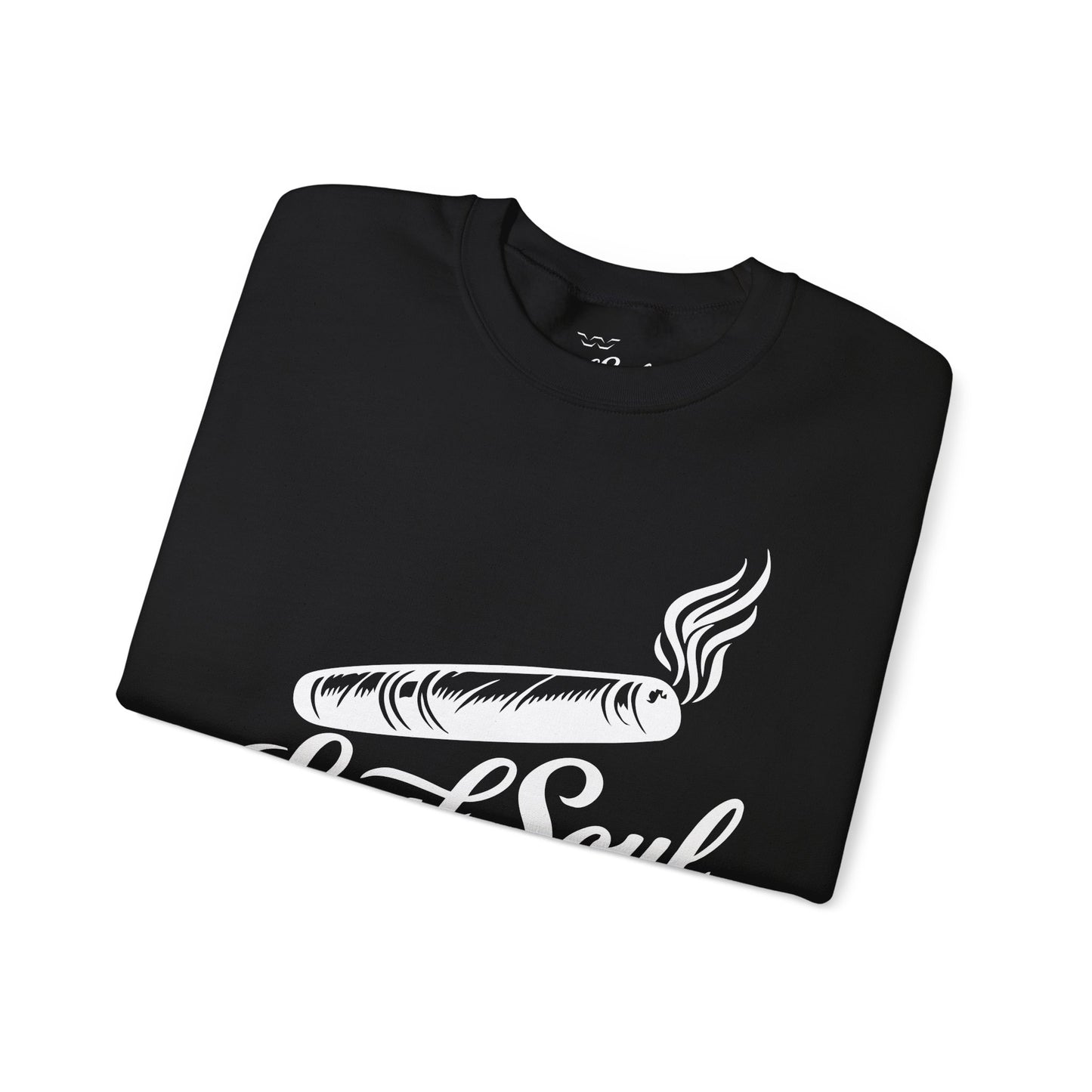 LeafSoul Crewneck Sweatshirt — Retro Roll & Script Graphic