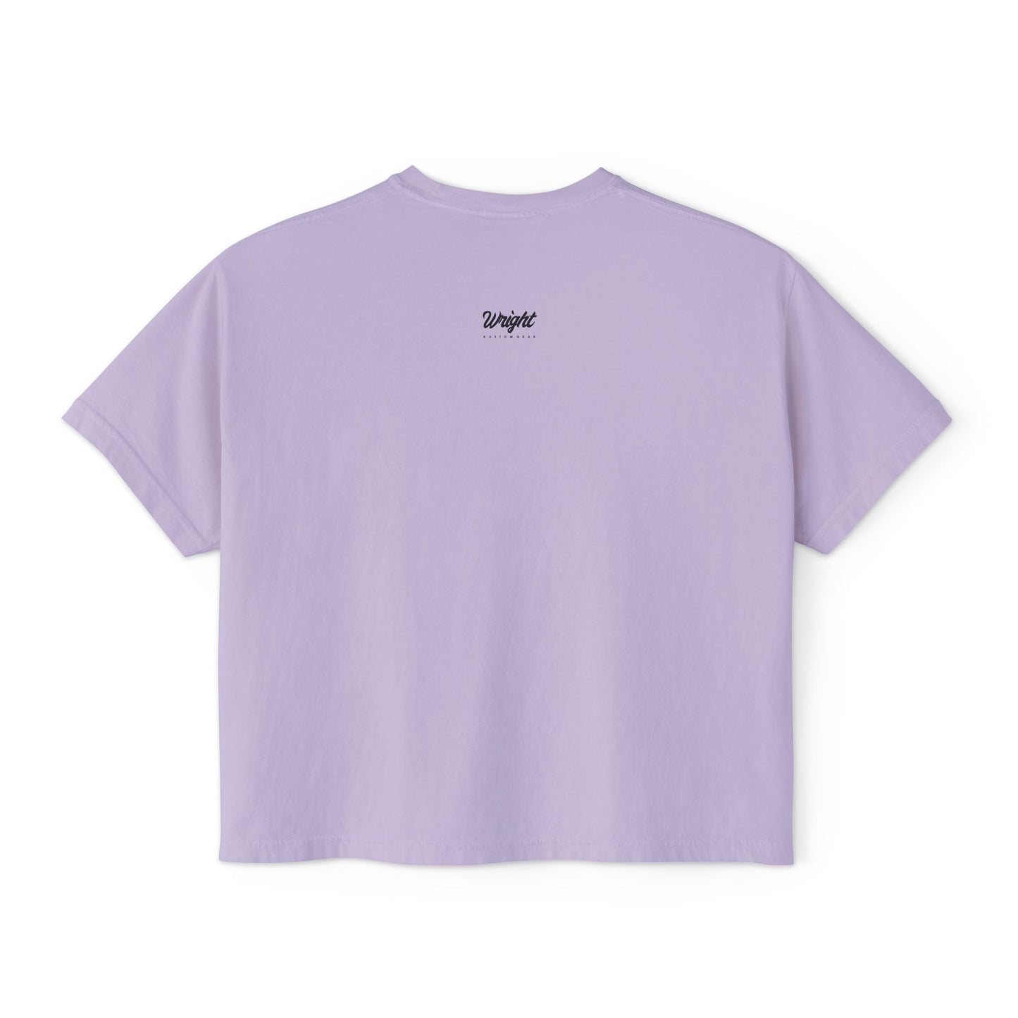 Rooted in Royalty Women's Boxy Tee — Vintage Script & Tree Roots Graphic