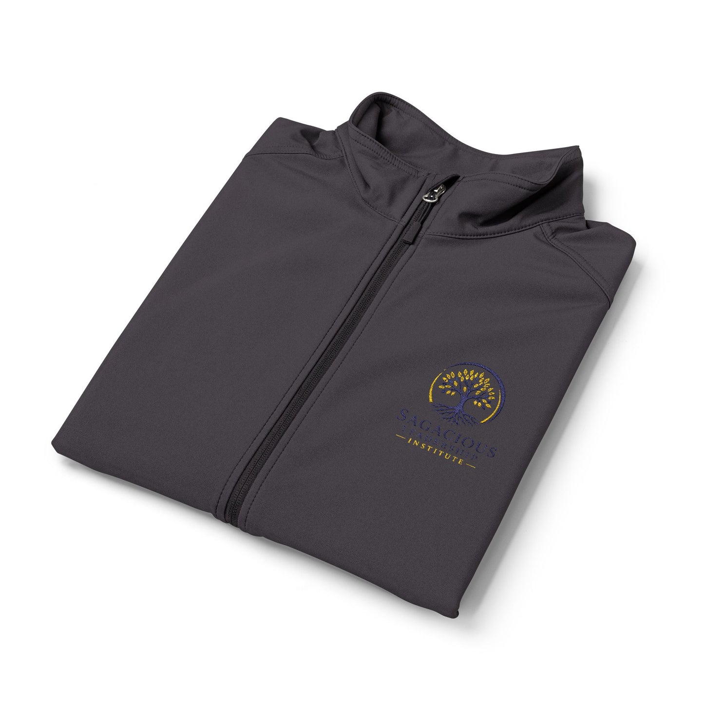 Embroidered Gray Soft Shell Vest — Men’s Lightweight Outdoor Layer