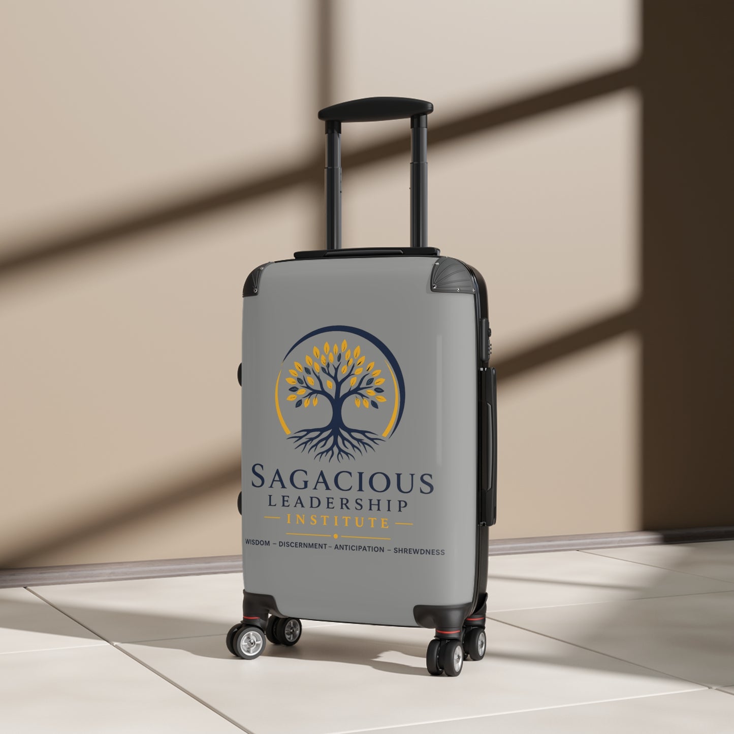 Sagacious Leadership Institute Logo Suitcase – Branded Travel Luggage