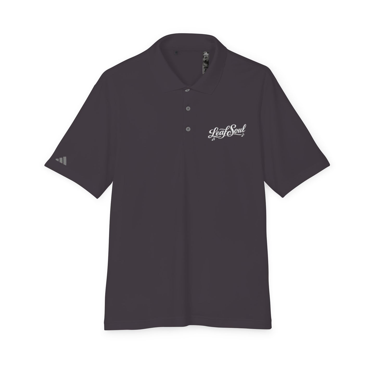 Embroidered 'Leaf Soul' Green Performance Polo