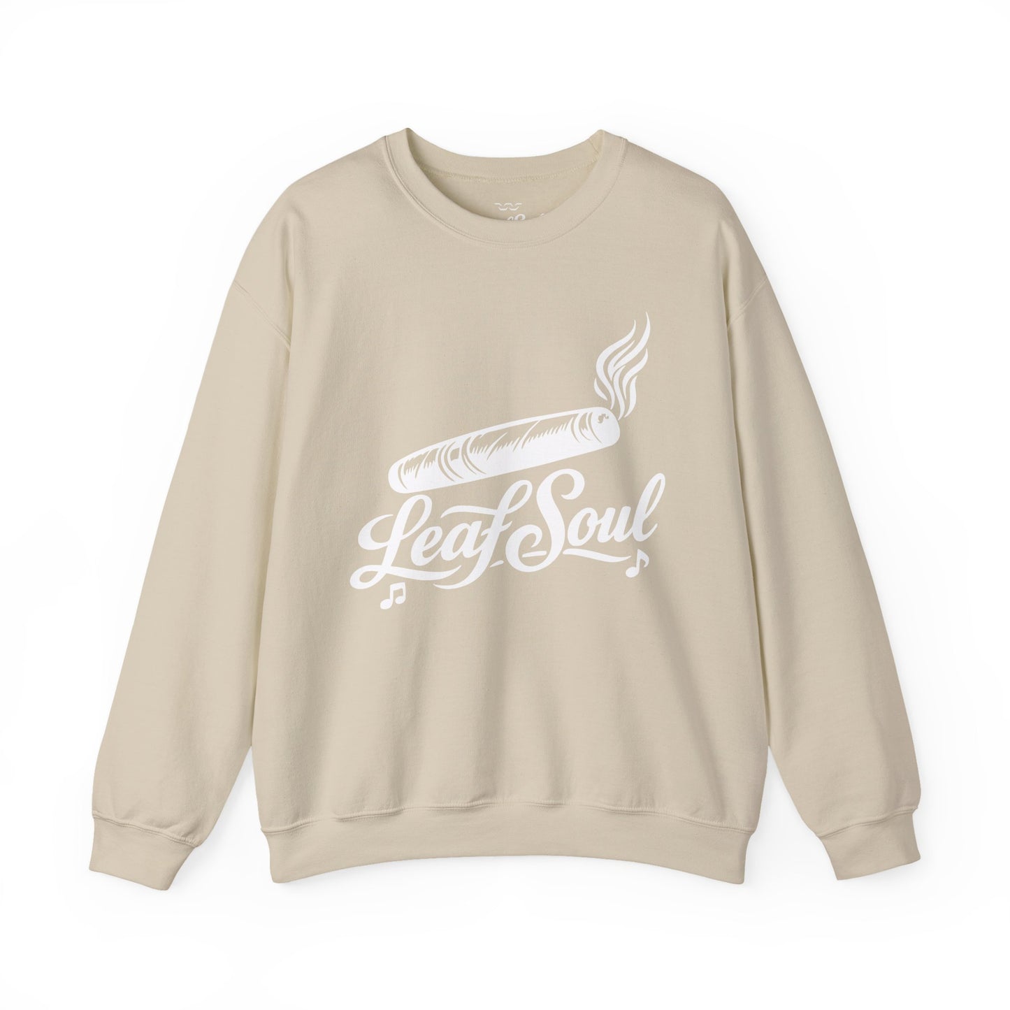 LeafSoul Crewneck Sweatshirt — Retro Roll & Script Graphic