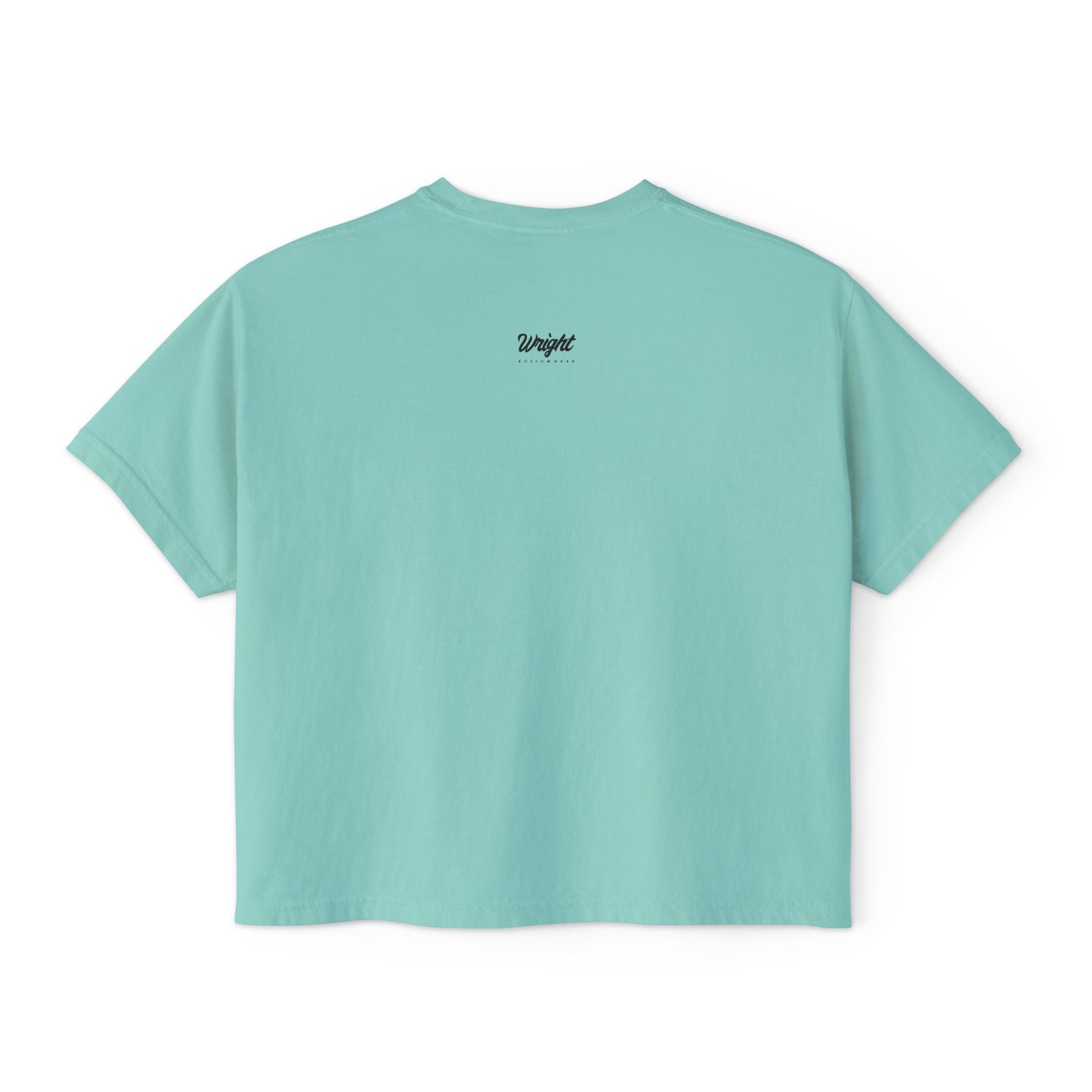 Rooted in Royalty Women's Boxy Tee — Vintage Script & Tree Roots Graphic
