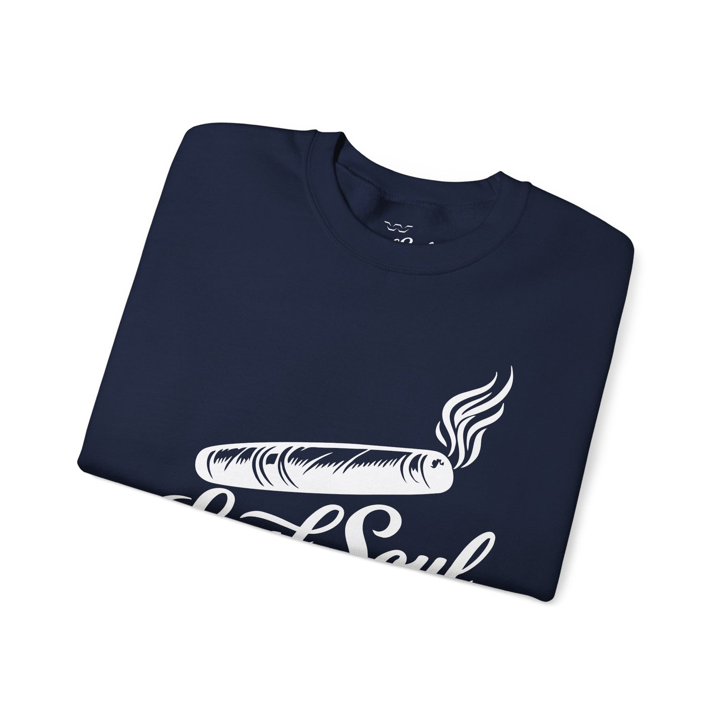 LeafSoul Crewneck Sweatshirt — Retro Roll & Script Graphic