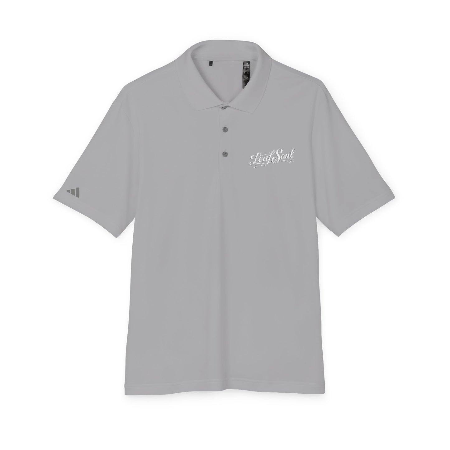 Embroidered 'Leaf Soul' Green Performance Polo