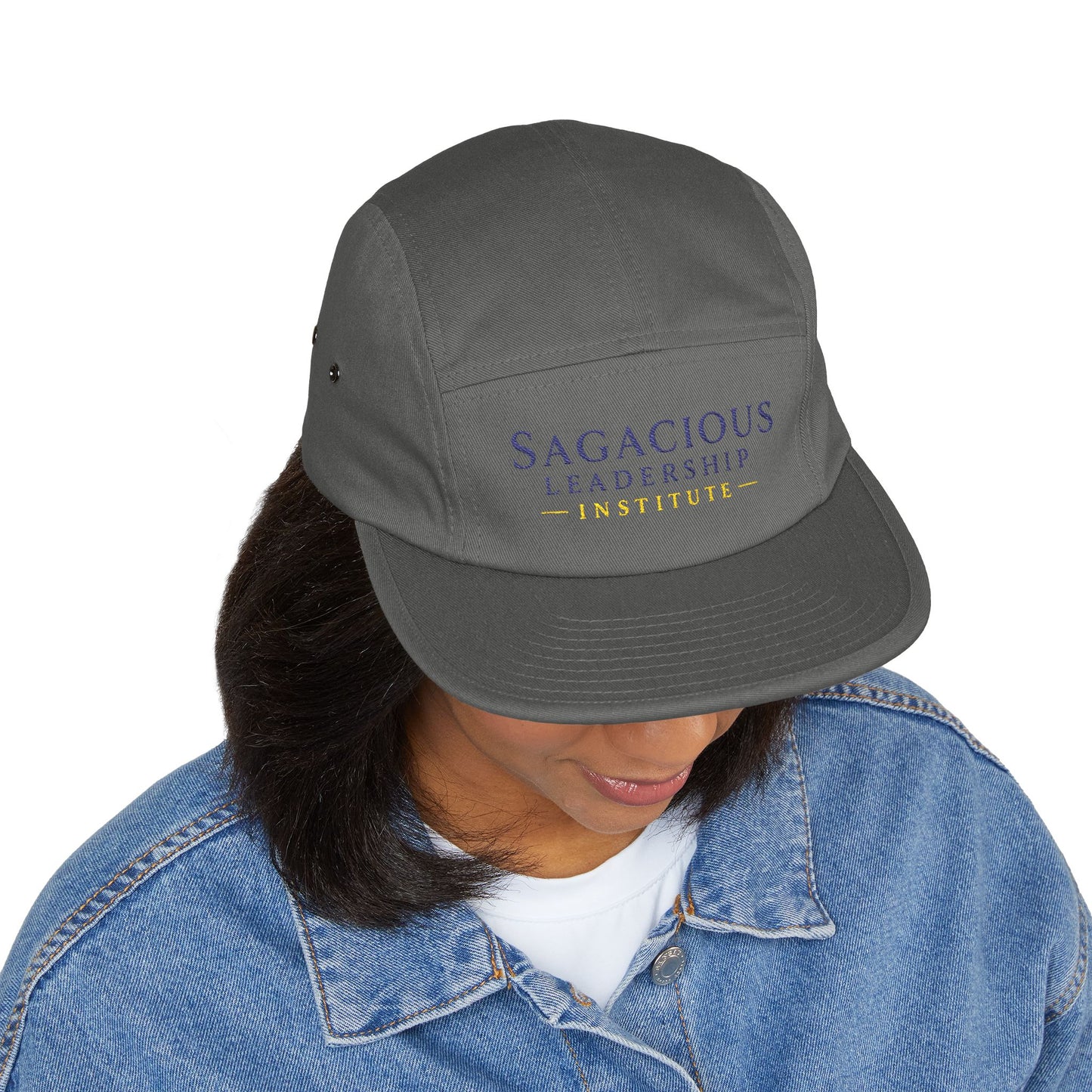 Sagacious Leadership Institute Embroidered 5-Panel Cap — Casual Professional Hat
